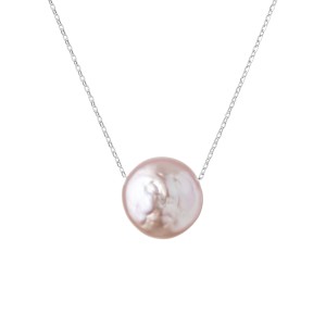 Colier perla naturala baroque roz prafuit cu lantisor argint DiAmanti MS21256P_L-G (Argint 925‰ 1,05 g.)